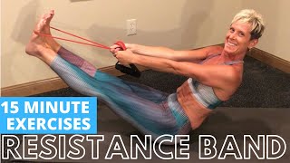 15 MIN RESISTANCE BAND EXERCISES | STRENGTH EXERCISES FOR WOMEN AT HOME | ARM BAND WORKOUT