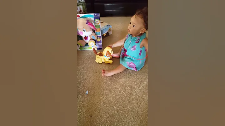 Playing with her toys...