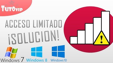 Conectado pero no hay ACCESO A INTERNET - Acceso limitado en windows