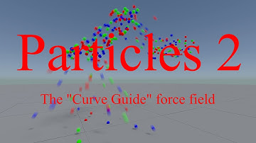 Blender 3D : Particles : Explaining the "Curve Guide" force field