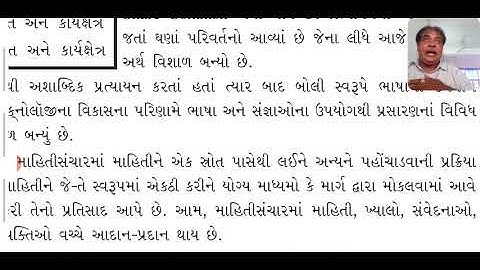 STD.11 BA Ch.4 માં મહિતિસંચાર નો અર્થ અને પ્રક્રિયા ની સમજૂતી Priyesh Vyas
