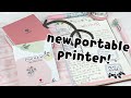 NEW PORTABLE PRINTER! | Phomemo Review and Journal With Me ♡