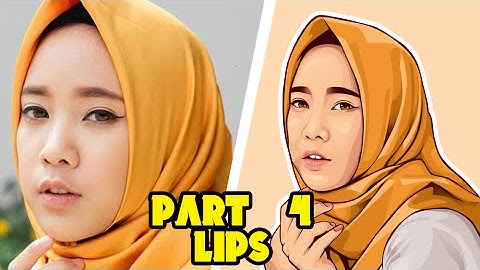 Part #4 LIPS | Vector Vexel Portrait Tutorial