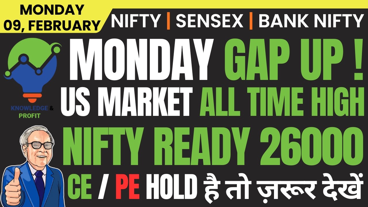 NIFTY & BANK NIFTY PREDICTION AND ANALYSIS FOR MONDAY, 09 FEBRUARY 2026 | MARKET ANALYSIS TOMORROW