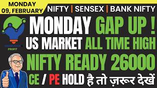 NIFTY & BANK NIFTY PREDICTION AND ANALYSIS FOR MONDAY, 09 FEBRUARY 2026 | MARKET ANALYSIS TOMORROW