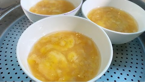 Nhà có chuối chín làm bánh chuối hấp với bột năng ngon cực - MÓN NGON NB