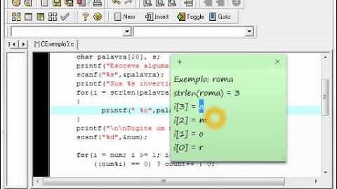 C Exemplo 3 - For e While em C
