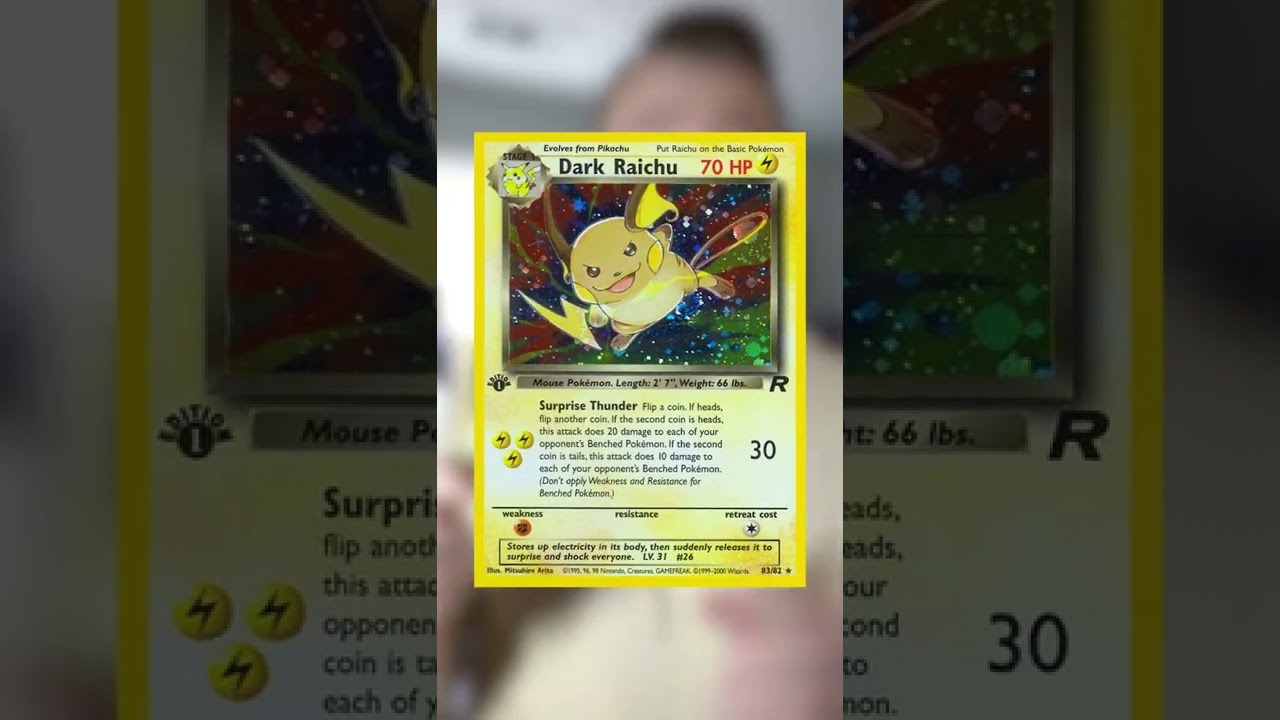 The First OFFICIAL Secret Rare Pokemon Card 