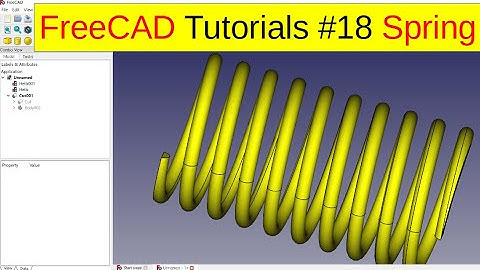 [FreeCAD Tutorials] Modeling The Spring (freecad assembly, freecad draft)