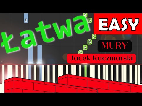 🎹 Mury (Jacek Kaczmarski) - Piano Tutorial (łatwa wersja) 🎵 NUTY W OPISIE 🎼