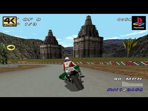 Castrol Honda Superbike Racing - Gameplay PSX / PS1 / PGXP / Widescreen 4k 2160p (DuckStation)