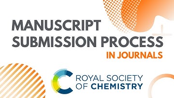 ✫ Manuscript Submission Process ✫ How to submit manuscript in RSC Publishers - Open Access Journal ✫