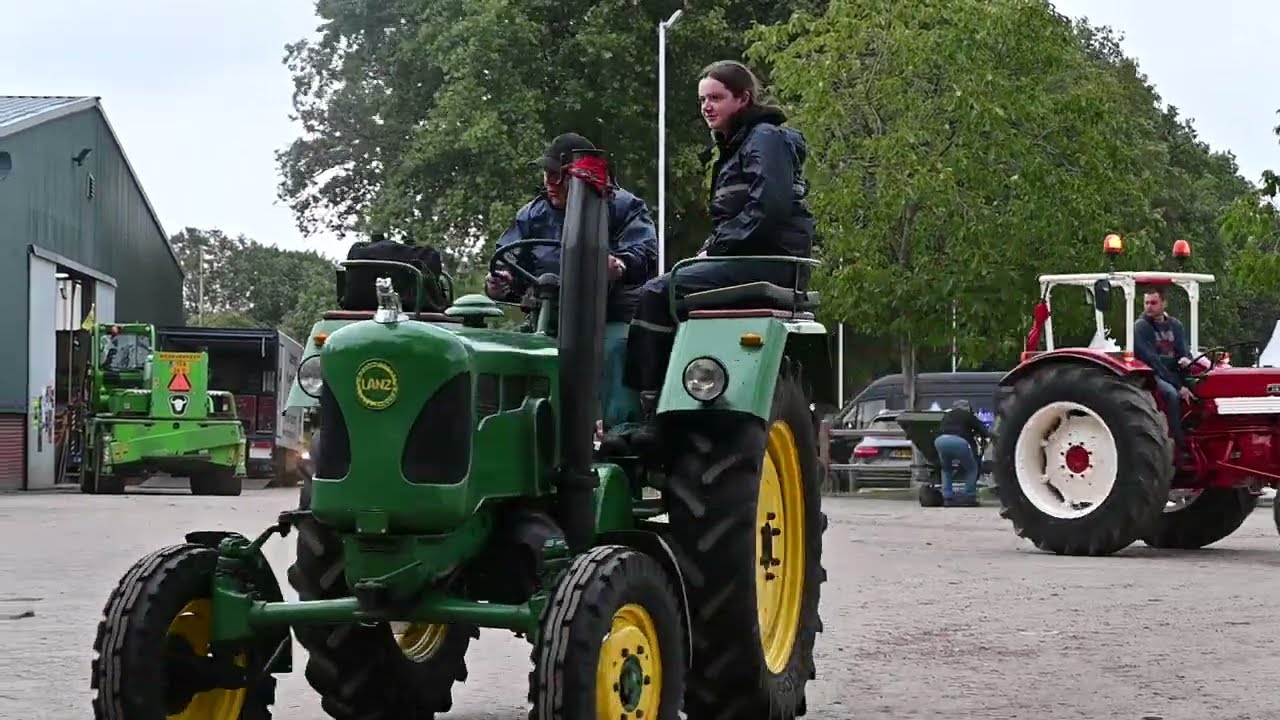 Tractors parade after Historic Tractor Show Panningen 2023 organized by HMT KLEP