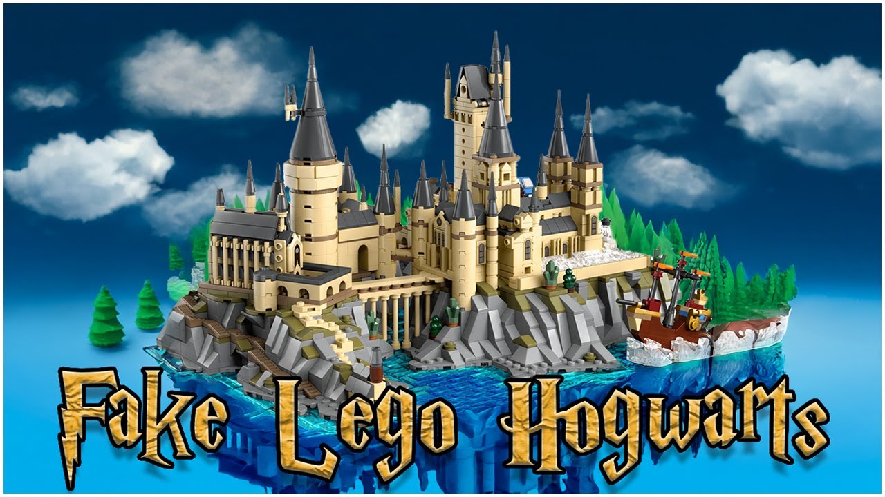 Поддельный замок и территория Хогвартса Lego с AliExpress - 76419