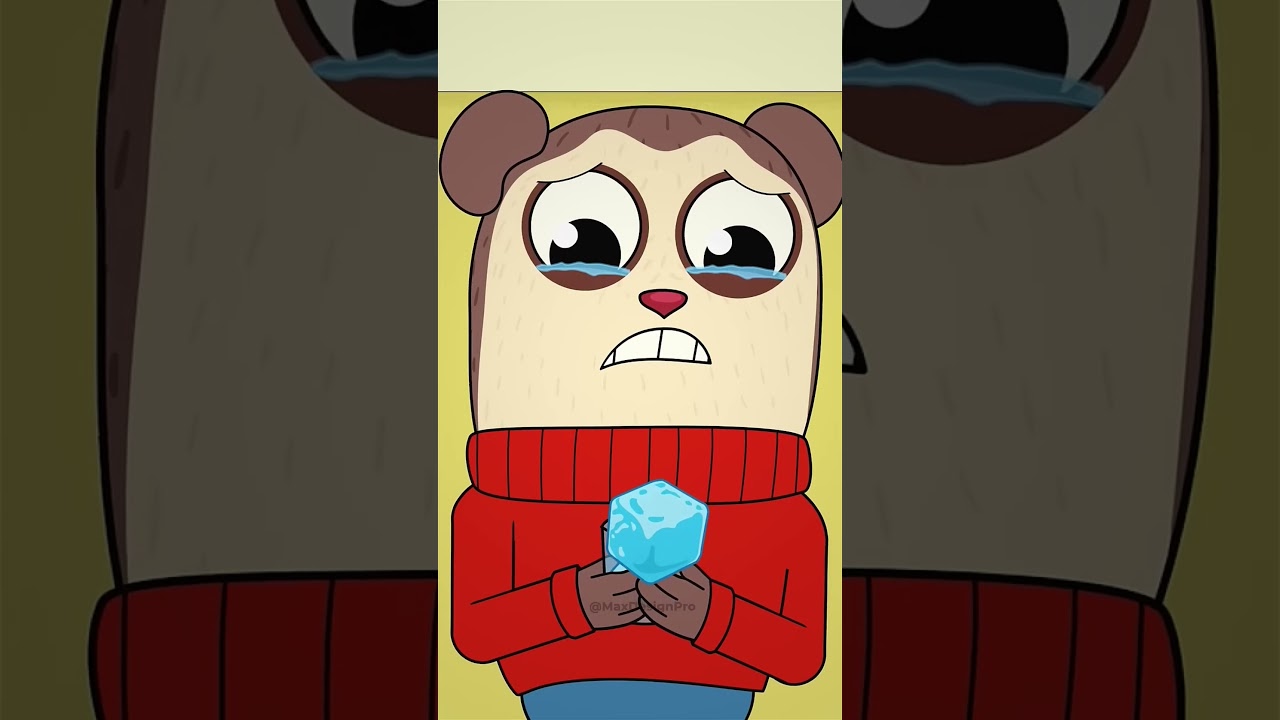 When You Drop An Ice Cube on The Floor 😂 (Animation meme) #shorts