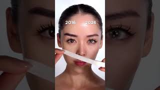 2016 Vs 2026 makeup tutorial *By aselbbh* #makeup #shorts