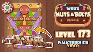 Wood Nuts & Bolts Puzzle - Level 173 Walkthrough Solution