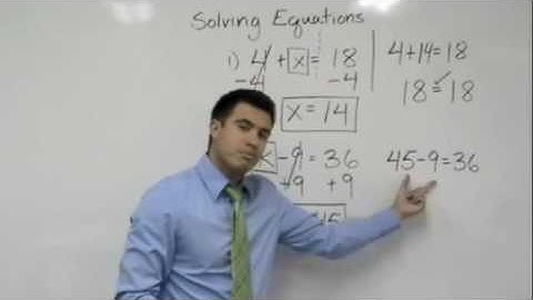 How to Solve One-Step Equations (Tutor Zone)