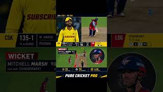 Mitchell Marsh Run Out on 90 💔 CSK vs LSG Thriller IPL 2026 #viralvideo #shortfeed #iplplayoffs