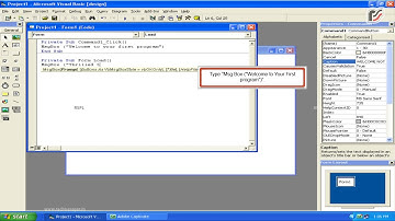 Display the welcome message