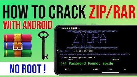 Any ZIP File password crack with termux application