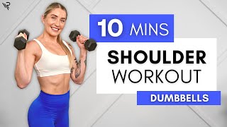 10 Min Dumbbell Shoulder Workout (Beginner Friendly)