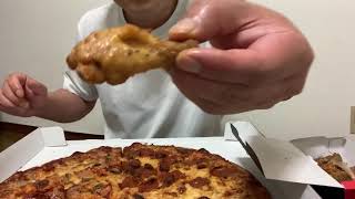 Asmr Domino’s PIZZA NewYorker Buffalo Wings  ドミノピザ　ニューヨーカー　バッファローウイング