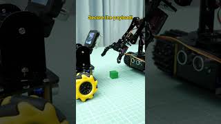 Smart Robot AI recognition car Breaks Through Wall and Robot Arm secures payload!#shorts #robotics