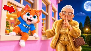 Cat Sneaks on RICH GRANNY’S Vacation!