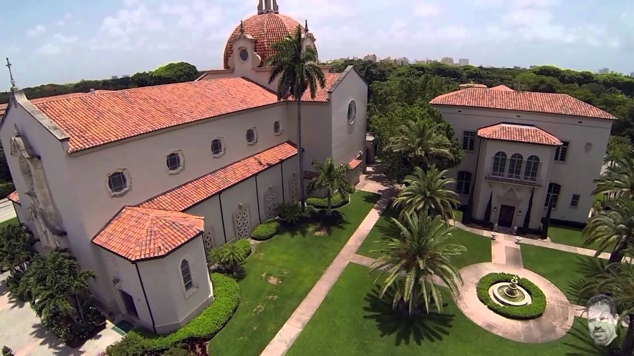 Ermita de la Caridad and Church of the Little Flower Aerial views and ...