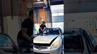 Windshield install #automobile #autoglass #windshield