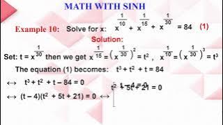 SOLVING EXPONENTIAL EQUATIONS BY USING AUXILIARY VARIABLE -  PART 4