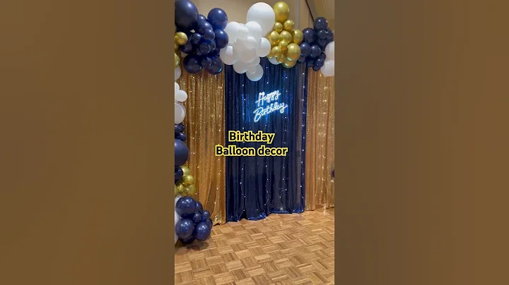 😍Birthday balloon decor #shorts #ytshort #birthday #birthdayballoondecor #balloons #howto #diy