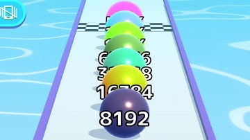 Ball Run Infinity 2048 - All Levels 74 To 100 Gameplay Android iOS