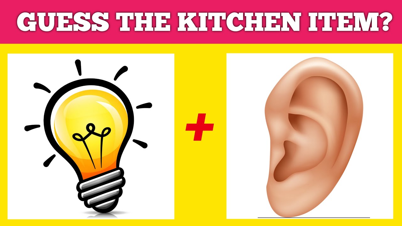 Queddle guess the kitchen item quizKitchen item nameKitchen quizQuiz