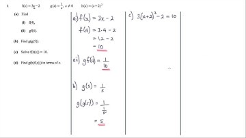 iGCSE Mathematics | Exam Paper Solutions | Oct-Nov 2017 Paper 4 Extended | Q1