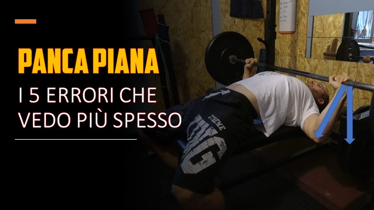 Panca Piana esecuzione corretta - non fare questi errori ❌!