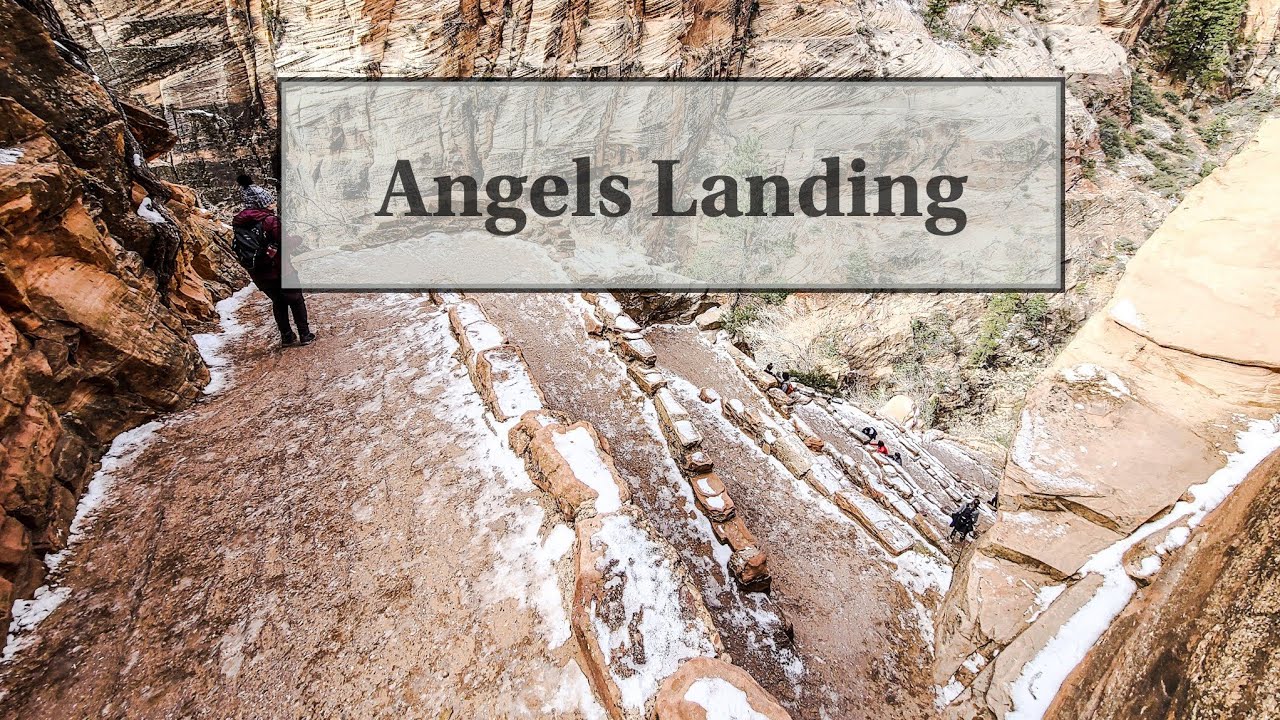Winter hike in Angels Landing | Zion National Park | Cinematic Vlog | December