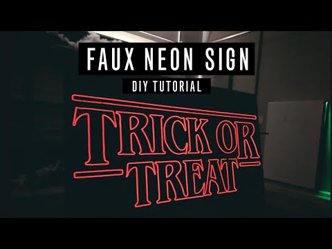 How to Make a Huge Neon Sign- DIY Tutorial