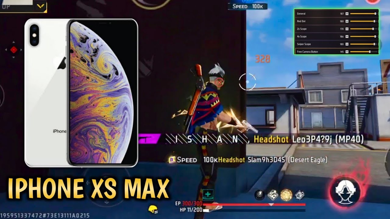 free fire sensi for iphone xs max