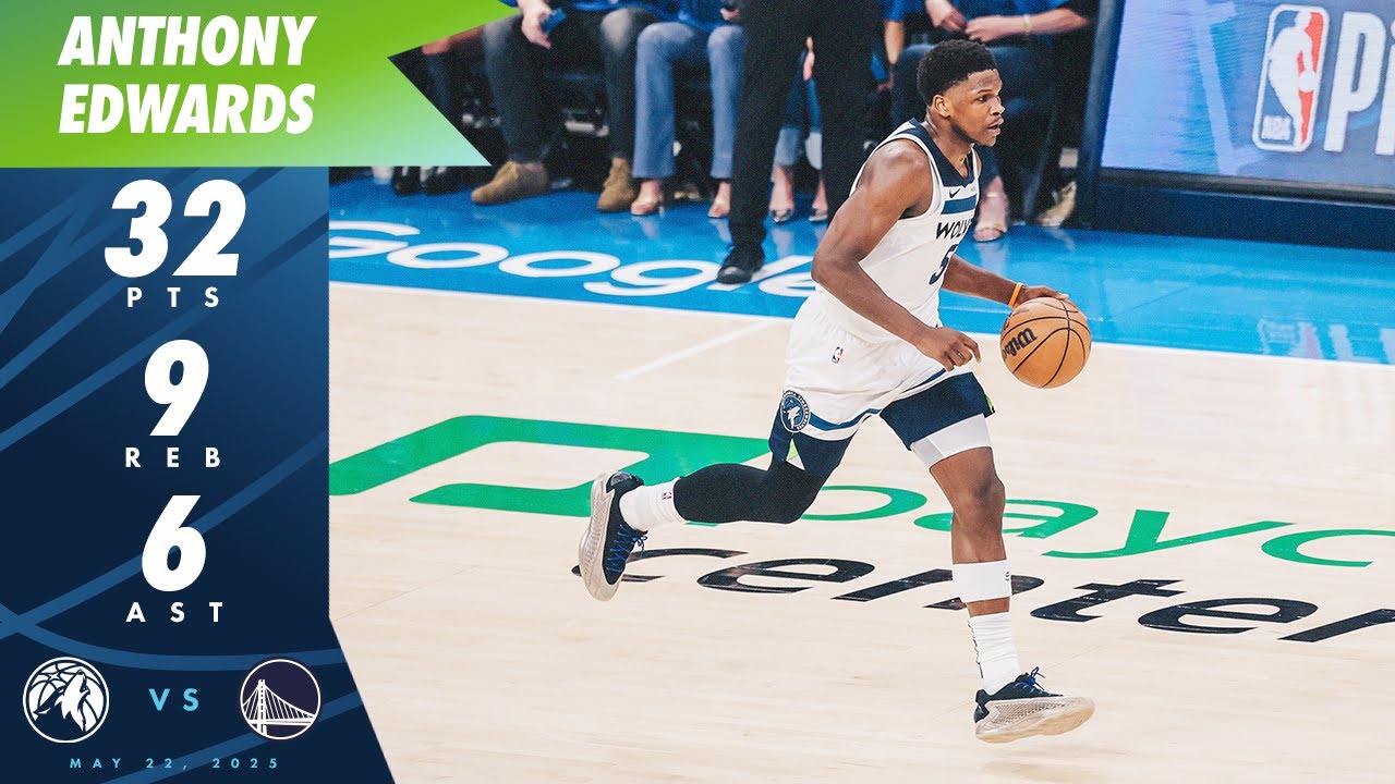 Anthony Edwards Scores 32 Points Against OKC In WCF Game 2 | 05.22.25