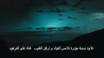 تلاوة شجية مؤثرة تلامس الفؤاد و تُرقق القلوب@alialfarhoud6576