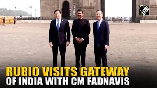 WATCH: U.S. Secretary of State Marco Rubio visits Gateway of India in Mumbai with CM Fadnavis