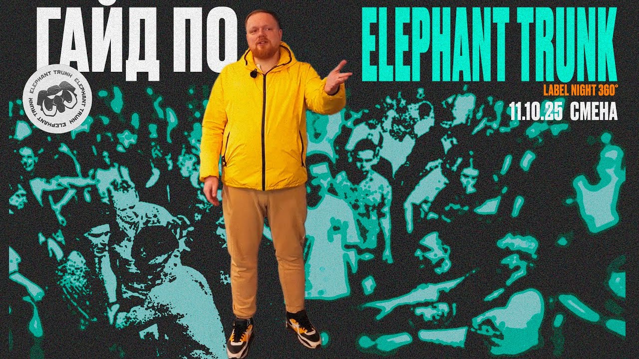 Гайд по Elephant Trunk: Label Night 360