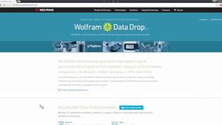 Getting Started with the Wolfram Data Drop