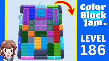 Color Block Jam Level 186 Solution Walkthrough