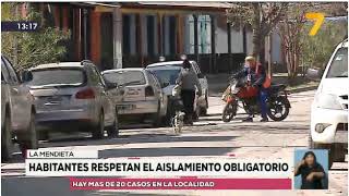 31-7-20 - La Mendieta, habitantes respetan el aislamiento obligatorio
