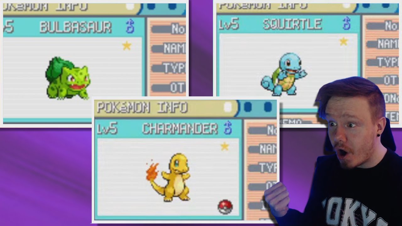 LIVE  Complete Shiny Starter Trio in Pokemon Fire Red and Leaf