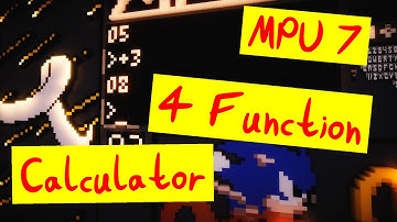 MPU 7 - 4 Function Calculator [ 2 Hz Minecraft Redstone CPU ]