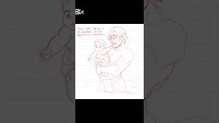 Odysseus and baby Telemachus 🥹🥹🥹 #epic #epicthemusical #drawing #greekmythology #odyssey #comics